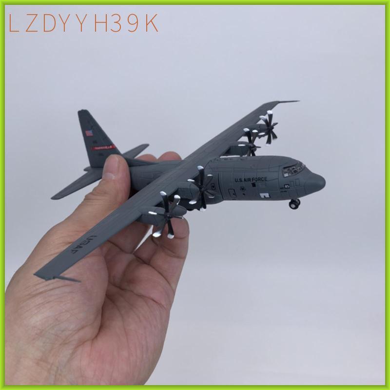 [lzdyyh39k] โลหะผสมDiecast 1:200 Scale C130 เครื่องบินขนส่งพร้อมขาตั้งเครื่องบินรุ่นสําหรับตารางของข