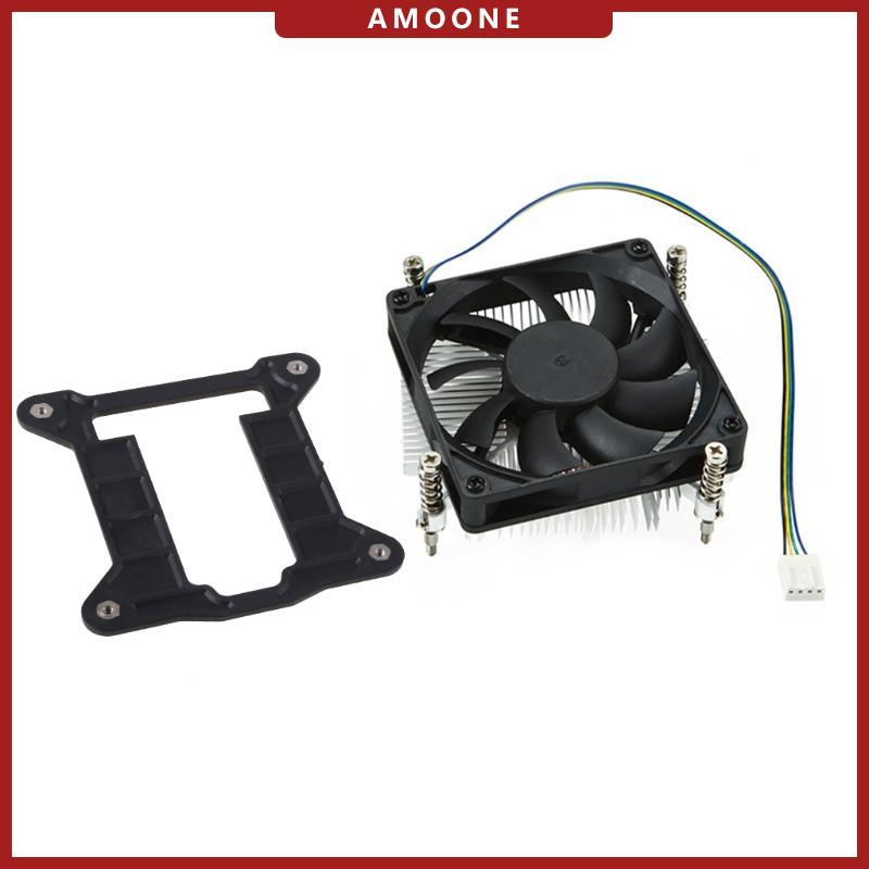 AMOONE พัดลม ITX หม้อน้ําบางสําหรับ LGA 1155 1156 1150 1151 พัดลมระบายความร้อน CPU หม้อน้ํา