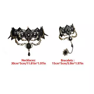[Sep-t] Collares เซ็กซี่ Gothic Chokers คริสตัล Bla Lace Ne Choker Nelace Vintage Victorian ผู้หญิง Choer Steampunk