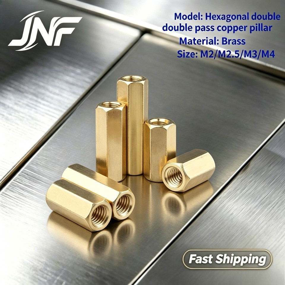 สตั๊ดทองแดงหกเหลี่ยมคู่ผ่าน M2-M4 คอลัมน์แยกแชสซีขนาดเล็ก 【JNF-MC】