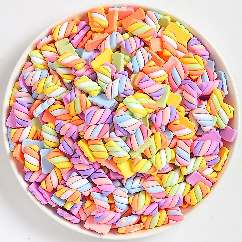 สวยมากเรซิ่นมาร์ชแมลโลว์ เรซิ่น3D rasinขนม ของตกแต่งdiy