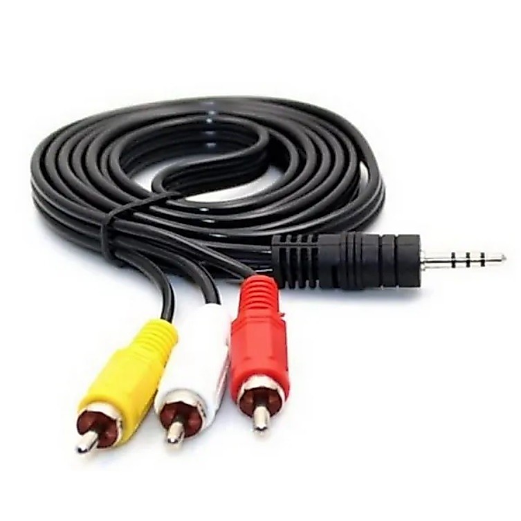 สายAV/RCA สายเสียบ1ออก3 cable Jack Audio Video AV Adaptor ยาว 1.5m.