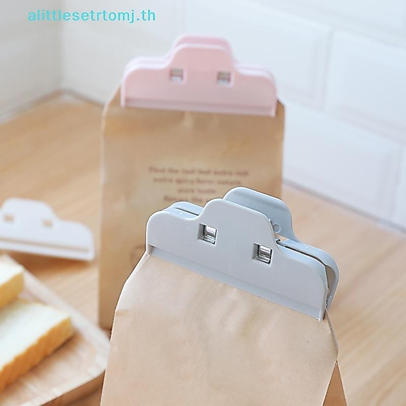 Alittlese คลิปปิดผนึกผลไม้แห้งถุงอาหารคลิปขนมขบเคี้ยวขนาดใหญ่เครื่องซีลถุงพลาสติกป้องกันความชื้นถุงขนมคลิปปิดผนึก TH