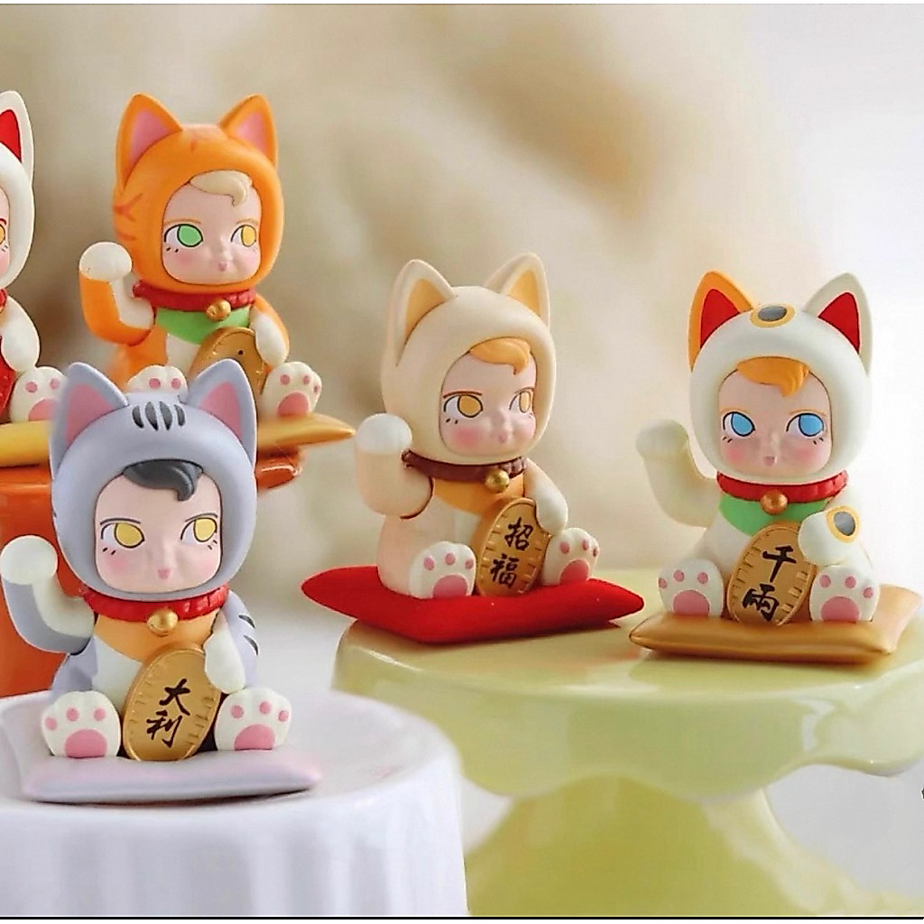 พร้อมส่ง)แมวกวักนำโชคเช็คการ์ดแกะตัวพร้อมส่งส่งไวมากค่ะ🥰🥰