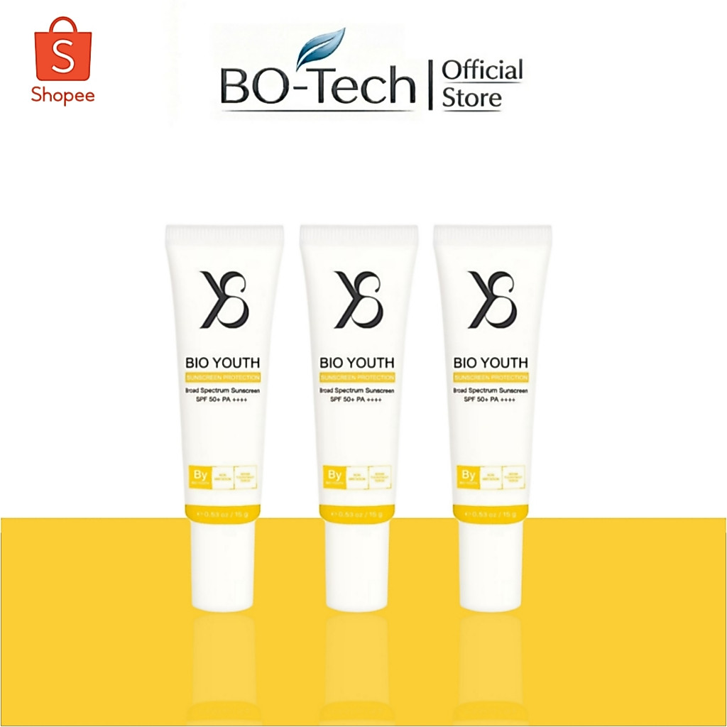 [3หลอด] Y8 Bio Youth Sunscreen Protection SPF50+ PA++++ เป็นครีมกันแดดเนื้อบางเบาแบบไฮบริด