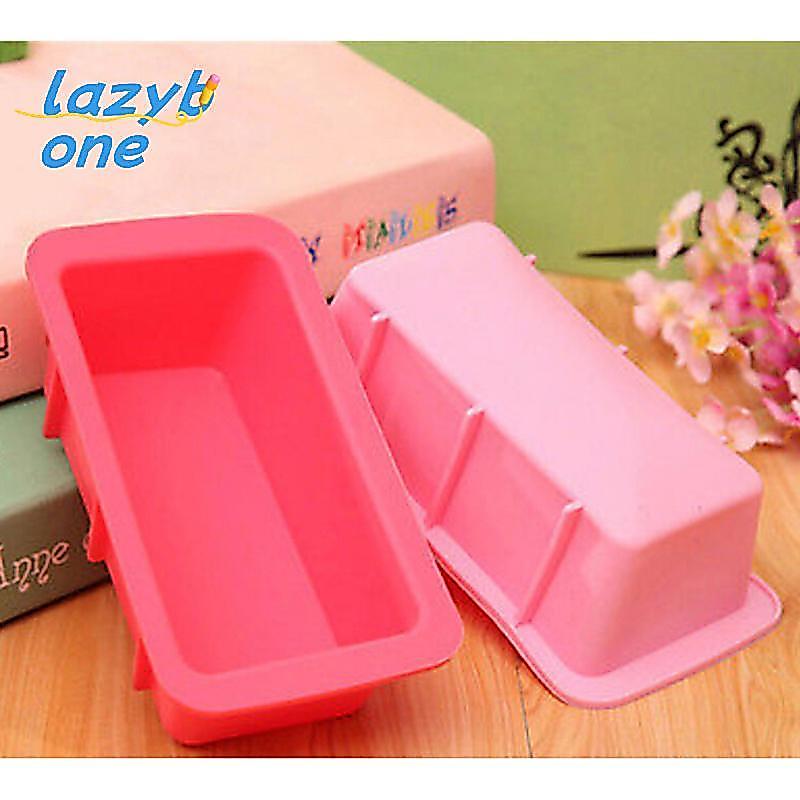 LZ-t] สี่เหลี่ยมผืนผ้าซิลิโคน Non Sti ขนมปัง Loaf แม่พิมพ์เค้ก Bakeware ถาดอบเตาอบ Mould
 [ใหม่]