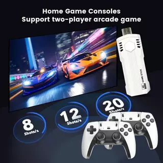 Game Stick HDMI 4K เครื่องเล่นเกมย้อนยุค พร้อมจอยบลูทูธ 64GB ในตัว 40000+ เกม เล่นง่าย เสียบใช้งานได้ทันที คุณภาพสูง