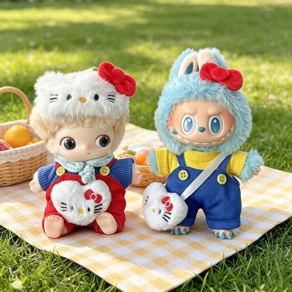 DIMOO เสื้อผ้าเด็กร้องไห้ Baby Overalls Eye Mask 123 รุ่น labuu Joint kt Cat Backpack