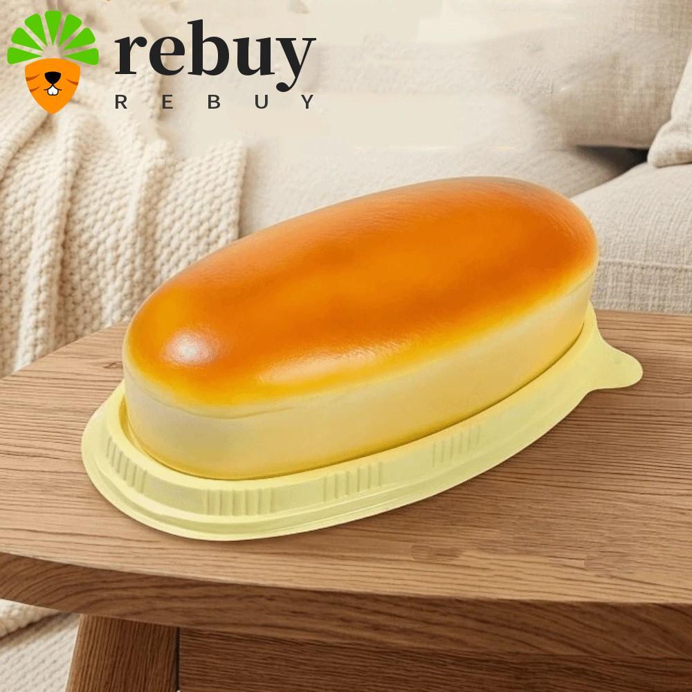 ซื้อซ้ํา ขนมปังของเล่นสกุชชี่,ตกแต่งเล่นตลกจําลองเค้กชีสบีบของเล่น,สก์ท็อปเครื่องประดับขนาดใหญ่สมจริงช้าเพิ่มขึ้นประสาทสัมผัสอยู่ไม่สุขขนมปังส