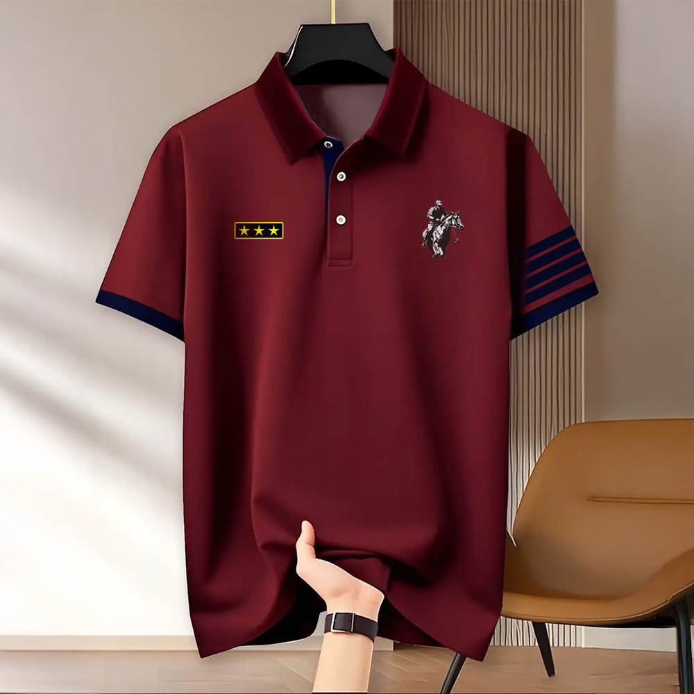 เสื้อโปโลโอเวอร์ไซส์วินเทจสําหรับผู้ชาย เหมาะสําหรับสวมใส่กลางแจ้งและสไตล์สตรีท