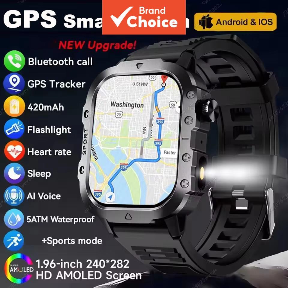 สมาร์ทวอทช์รุ่นใหม่สําหรับผู้ชายและผู้หญิง ใส่กลางแจ้งได้ มาพร้อม GPS ติดตามกีฬา วัดอัตราการเต้นของหัวใจ วัดการนอนหลับ กันน้ํา รองรับทั้ง iOS และ Android