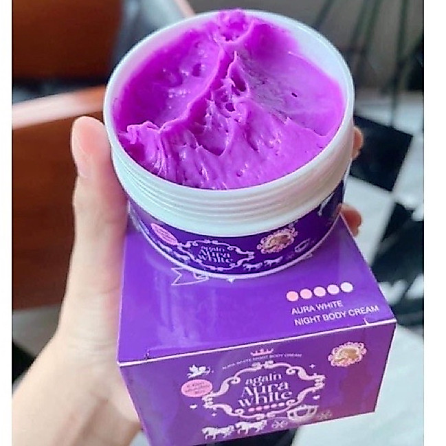 ครีมผิวเผือก ครีมเผือก หัวเชื้อ AGAIN AURA WHITE