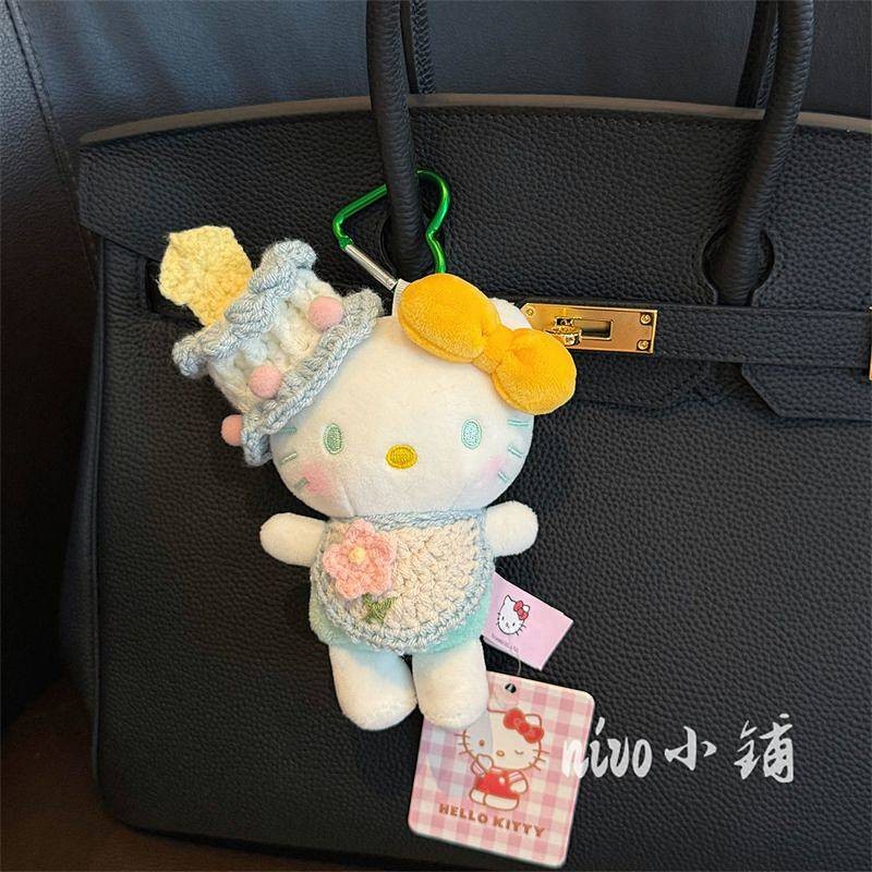 Kitty Plush Doll Hanger Bag Pendant Car Key Ring Plush Doll Pendant NDu3