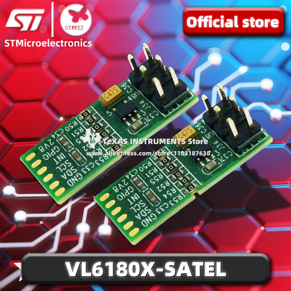 TI OficialVL6180X-SATEL Satellite: mini-PCB พร้อม VL6180X สําหรับบูรณาการได้ง่าย (เข้ากันได้กับบอร์ด