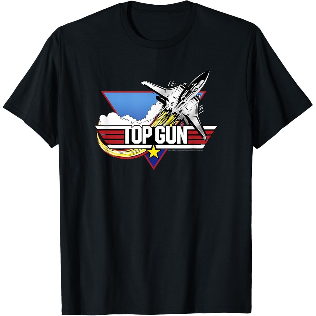 Top Gun Movie-Themed Shirt - สีดำ คุณภาพเยี่ยม