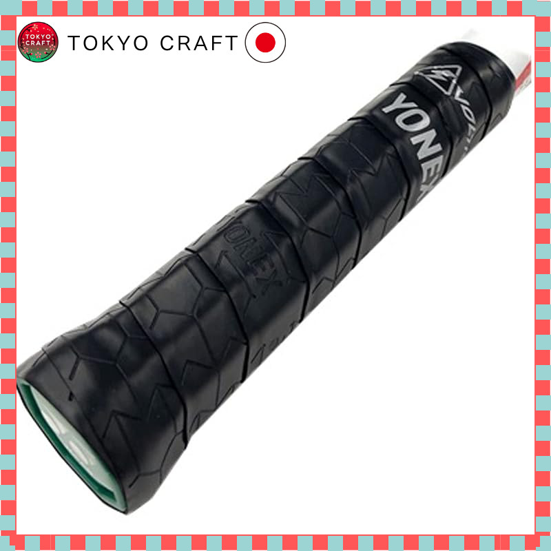 YONEX Tennis Grip Tape Synthetic Leather VR Grip V - Black (007) AC213V