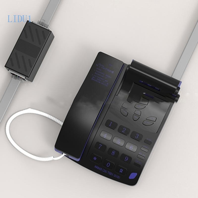 LIDU1 RJ-11 สายโทรศัพท์ Coupler Connector ซ็อกเก็ตอะแดปเตอร์ 6P6C 6P4C 6P2C Coupler