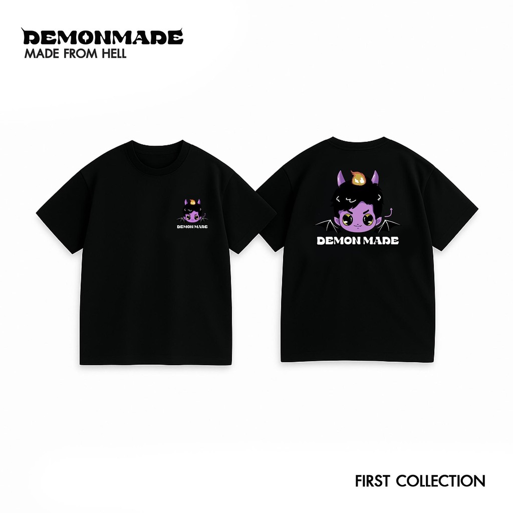 DemonMade First Collection เสื้อยืดทรงโอเวอร์ไซส์ วินเทจ