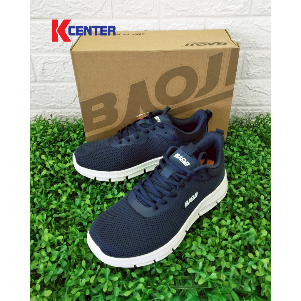 Baoji รองเท้าผ้าใบ รองเท้าวิ่งผู้ชาย รุ่น BJM922 สีกรม ไซซ์ 41-45