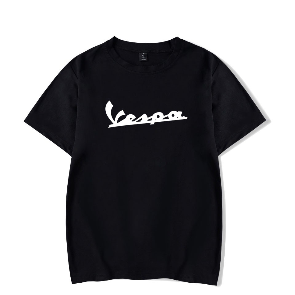 เสื้อยืดแขนสั้น Vespa ผ้าฝ้าย พิมพ์ลายรถจักรยานยนต์ สำหรับทุกเพศ ขนาด S-4XL