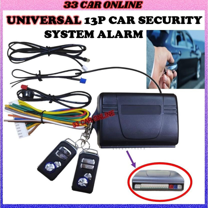 Perodua Viva Alza Myvi Lagi Best Myvi Old OEM Car Alarm Security System (13 PIN)