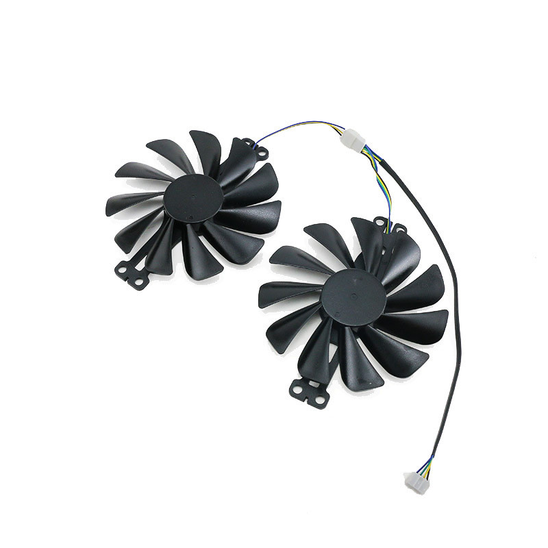 เหมาะสําหรับคอมพิวเตอร์เดสก์ท็อป XFX ดูข้อความ RX 6600 6600xt สีดําหมาป่ารุ่นกราฟิกการ์ดพัดลมระบายคว