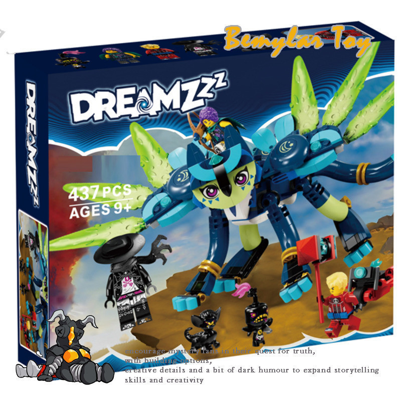 Bemular Hobby BM1X เข้ากันได้กับ Dreamzz 71476 Zoey และ Zian the Cat-Owl Building blocks EQ1