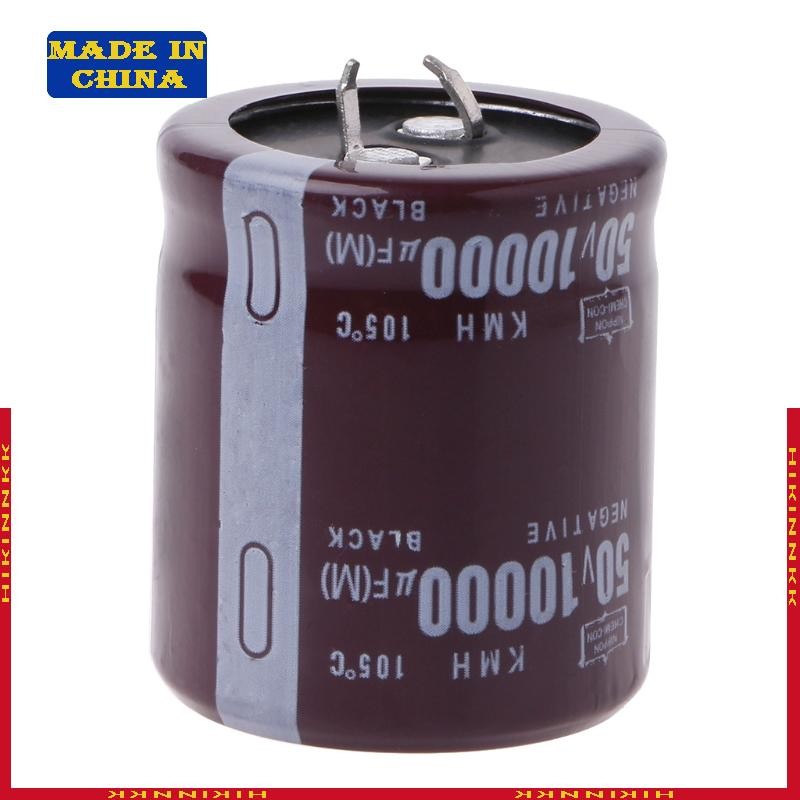 HIK 10000uF 50V 105°C Power Electrolytic Capacitor Snap Fit