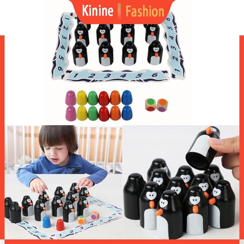 KIN Memory Match Stick Chess Penguin Memory Game Memory Chess Early Dementia Game Brain Teaser Toy M