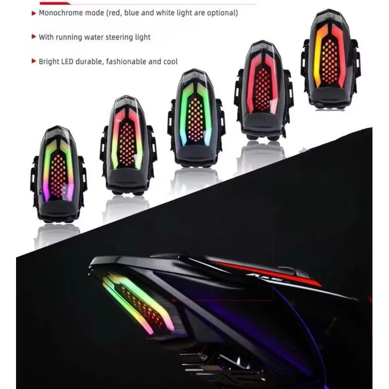 RGB Stop Lamp Yamaha R15 V3, R15 V4 Stop Lamp รุ่น RGB Magnetic Control Shark Power