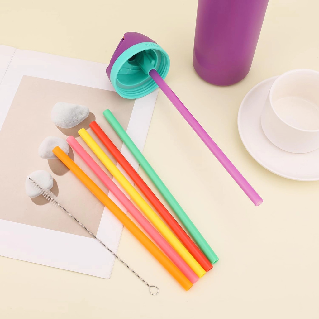 Owala หลอดทดแทน BPA-Free สําหรับขวด FreeSip (เหมาะกับ 16oz/24oz/32oz) เครื่องล้างจานปลอดภัย