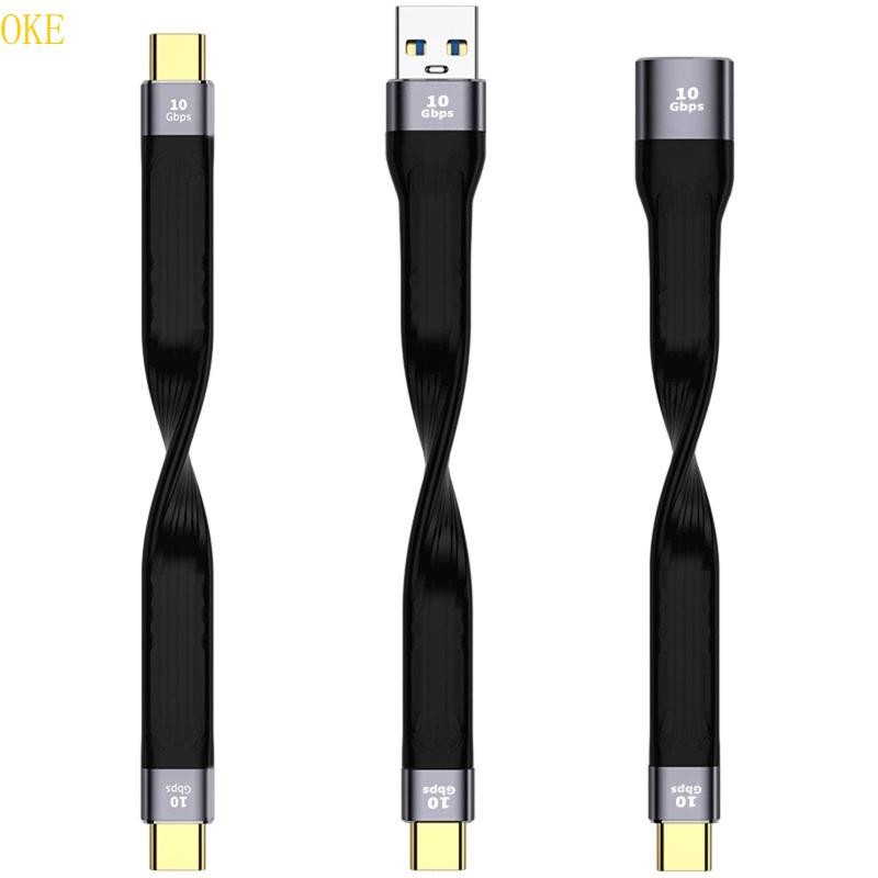 สาย OKE USB-C to Type C 10gbps สายชาร์จ USB-C to USB Sync แบบสั้น