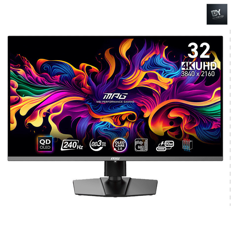 DIY FOR YOU msi monitor 32 นิ้ว 4k 240hz จอคอม 4k คอมพิวเตอร์เดสก์ท็อปสําหรับเล่นเกม MPG321URX QD-OL