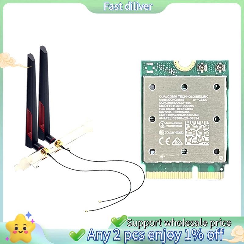 WiFi7 QCNCM865 ไร้สาย 2.4Gbps Tri Band 2.4G/5G/6Ghz เครือข่ายอะแดปเตอร์ไร้สาย 5.4 ไร้สาย Wi-Fi สําหร