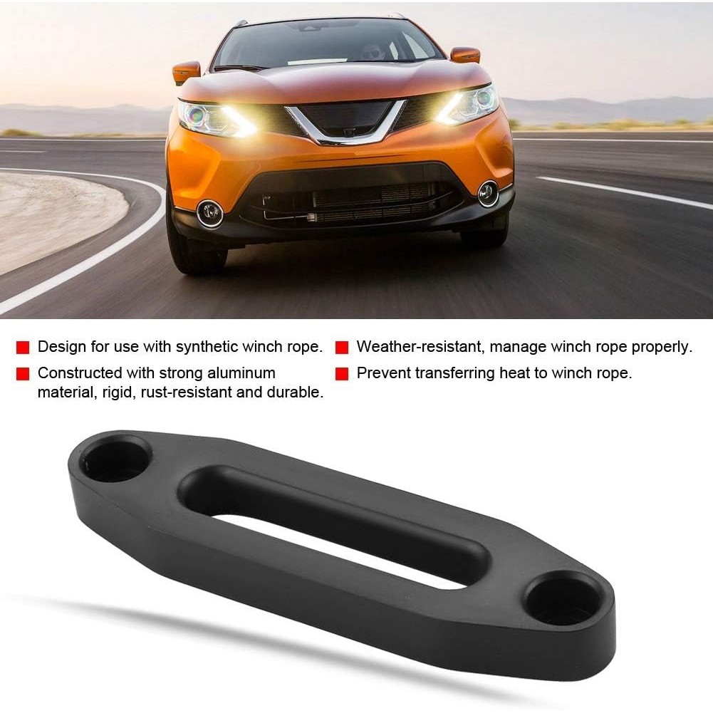 Hawse Fairlead, 6 นิ้ว Hawse Winch Fairlead สําหรับสายเชือก Winch สังเคราะห์ ATV DQY9