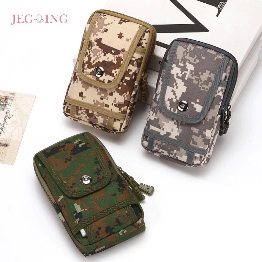 7 นิ้วกลางแจ้ง Molle Fanny Pack Multi-Pocket เอวเล็กแพ็คทนต่อการสึกหรอกระเป๋าเข็มขัดกลางแจ้งสําหรับเดินป่ารถจักรยานยนต์ [Je-th]