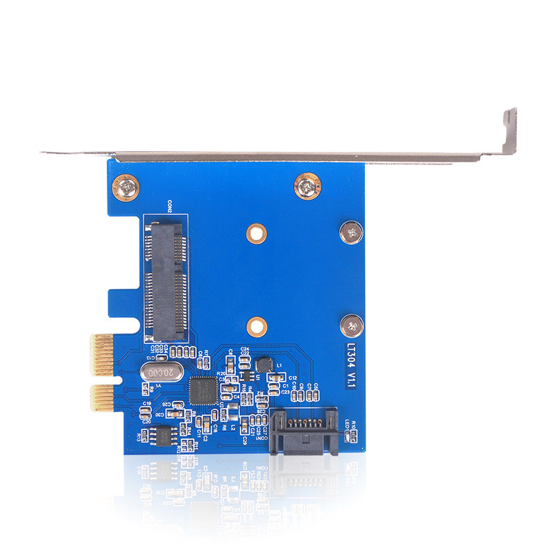 PCI-e ถึง mSATA SATA 3.0 6Gb/s III การ์ดอะแดปเตอร์ ASM1061 PCI express ครึ่งสูง