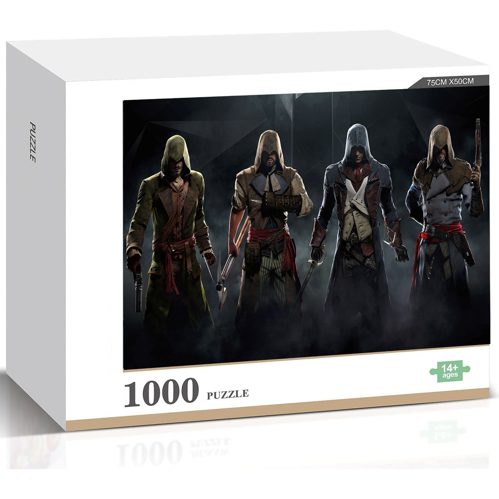 Assassins Creed Unity จิ๊กซอว์ปริศนาตกแต่งบ้าน Challenge ของเล่นเพื่อการศึกษาของขวัญ