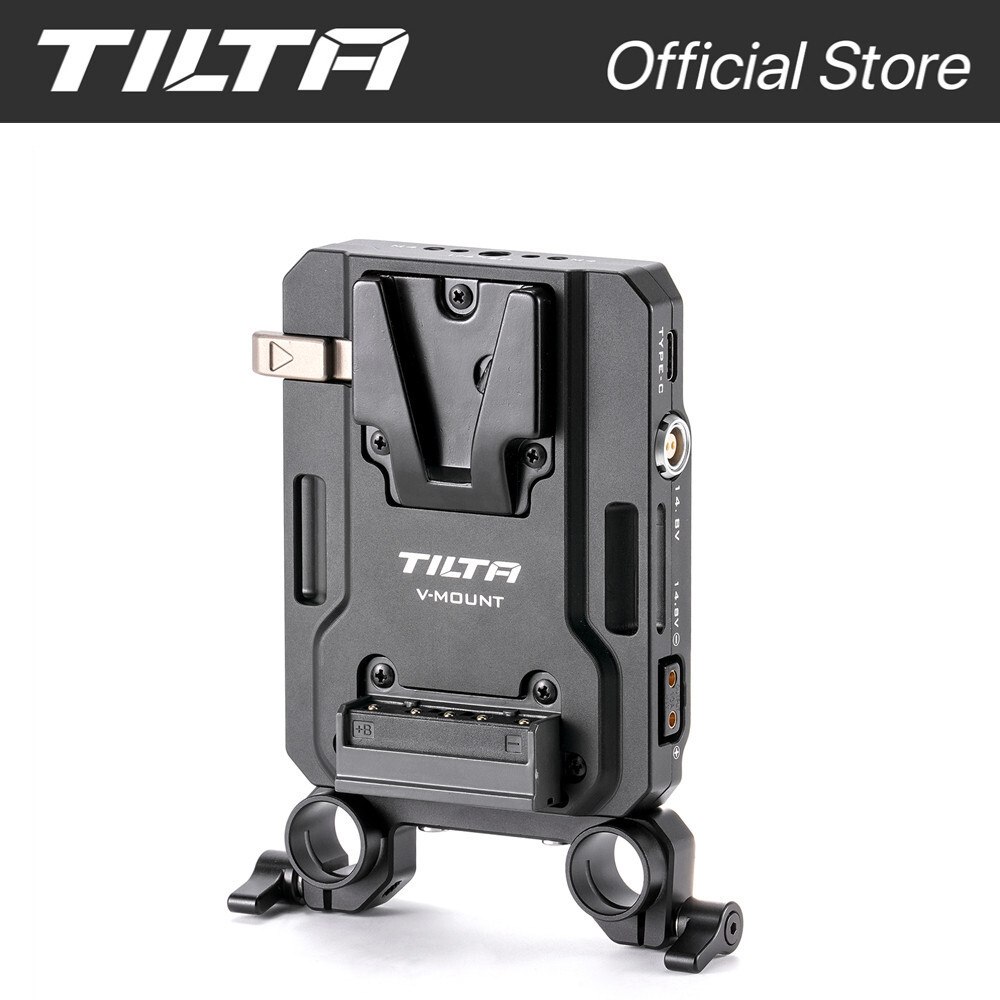 TILTA Mini PD VMount แบตเตอรี่แผ่นอะแดปเตอร์สําหรับ 15 มม.Dual Rods Sony Canon กล้องแบตเตอรี่สํารองช