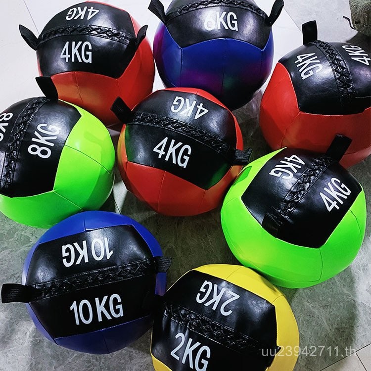 Training Ball Wall Non-Ball Medicine Ball Soft Balance PU Solid Medicine Ball รับน้ําหนัก Elastic Wa