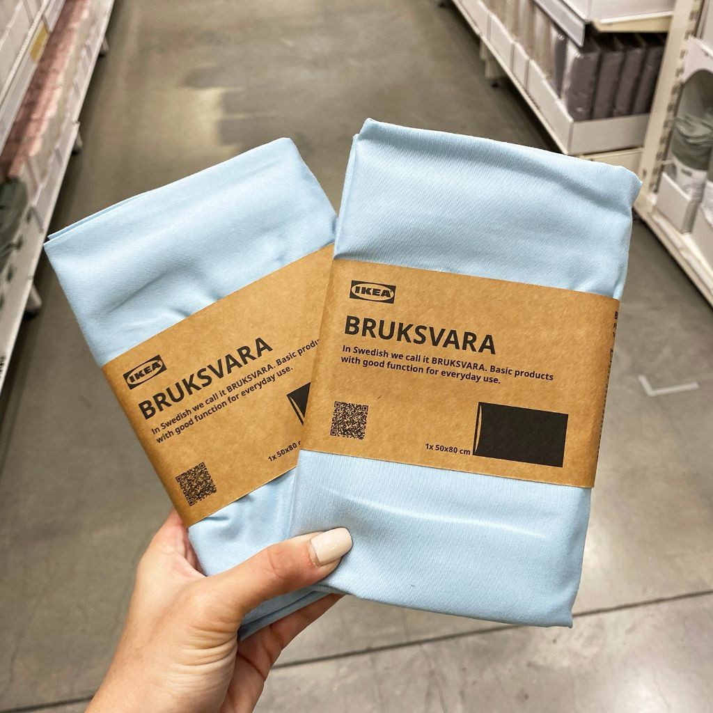 IKEAshopping IKEA BRUKSVARA บรุคส์วอร่า ปลอกหมอน, 50x80 ซม.