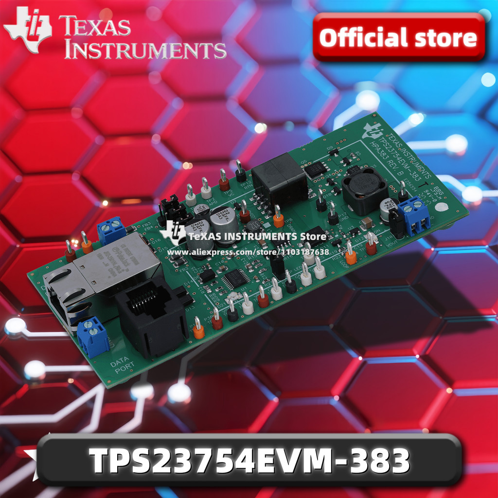 TI Official TPS23754EVM-383 33-57V Vin, 12V Vout โมดูลประเมินพลังงานสูงสําหรับ TPS23754