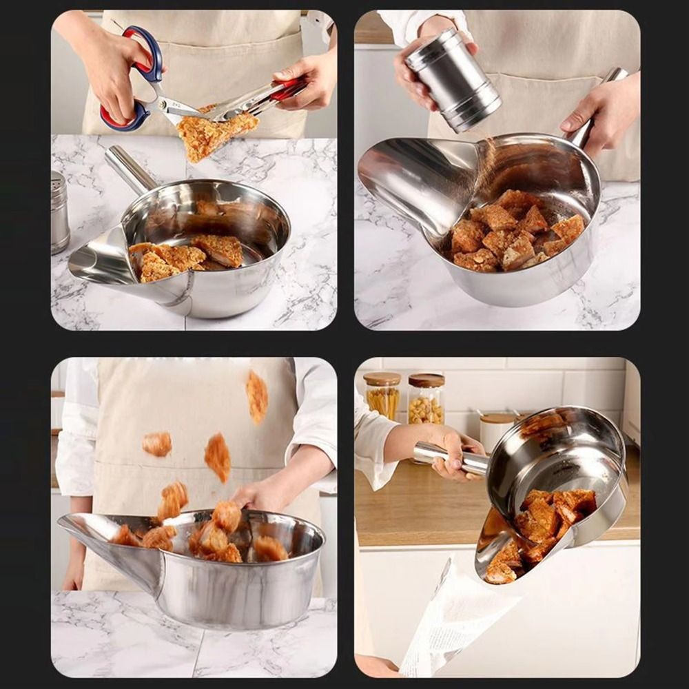 มอคโฮ ตักข้าวโพดคั่ว, สแตนเลสพร้อมที่จับตักทอดฝรั่งเศส, ช้อนบรรจุ ใบเรียกเก็บเงินเป็ด ออกแบบบรรจุภัณฑ์ที่เหมาะกับการทํางานตักน้ําแข็งครัวใช - รูปที่ 4