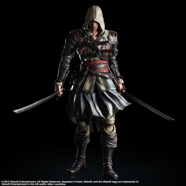 PLAY ARTS เปลี่ยน PA เปลี่ยน Assassins Creed 4 Black Flag Edward Kenway Edward รูปรุ่น