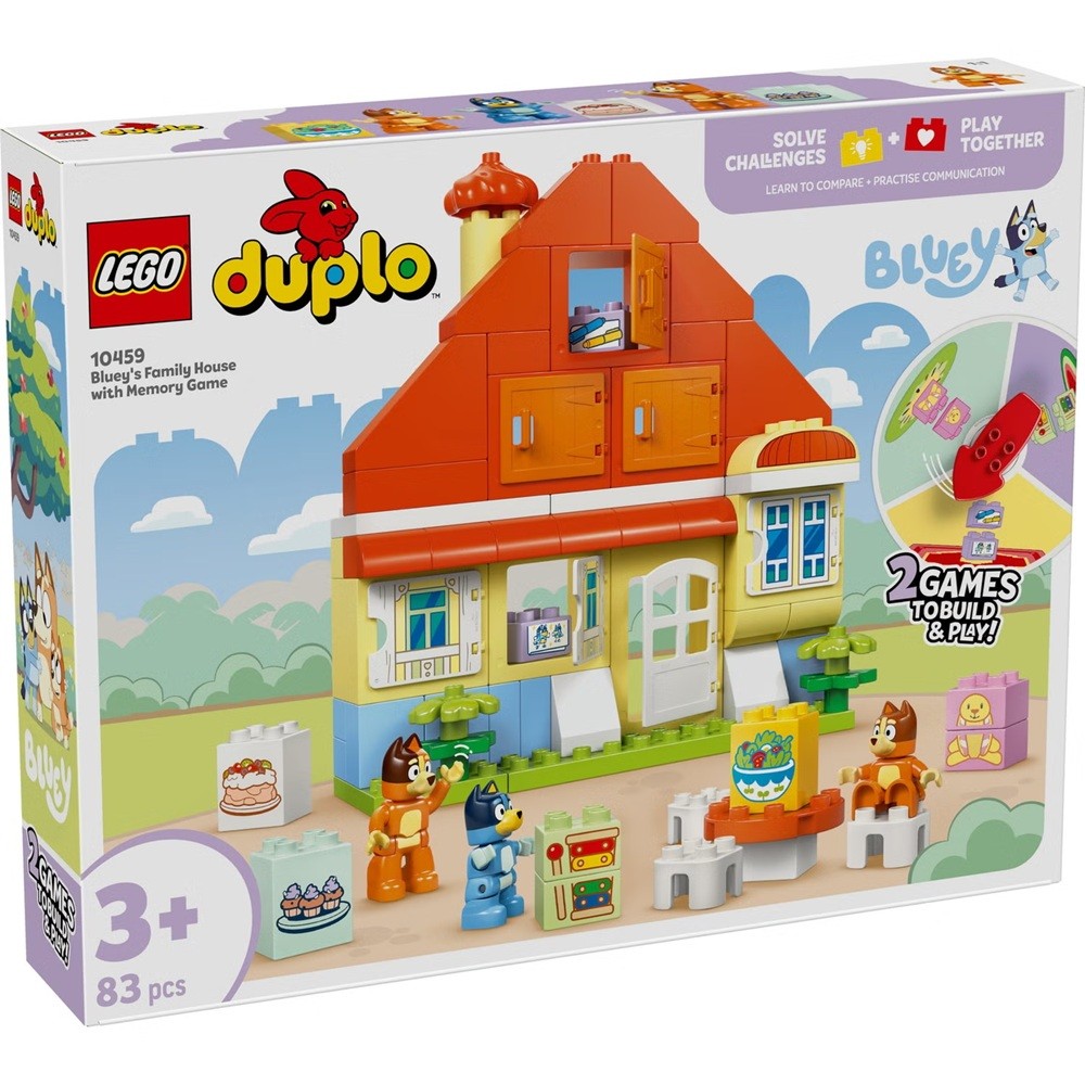 LEGO 10459 DUPLO BLUEY: Bluey's Family House with Memory Game