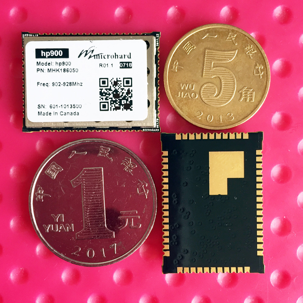 Microhard HP900 โมดูลส่งสัญญาณข้อมูลไร้สายระยะไกล 60 Miles ความเร็วสูง 500Kbps MHK186050