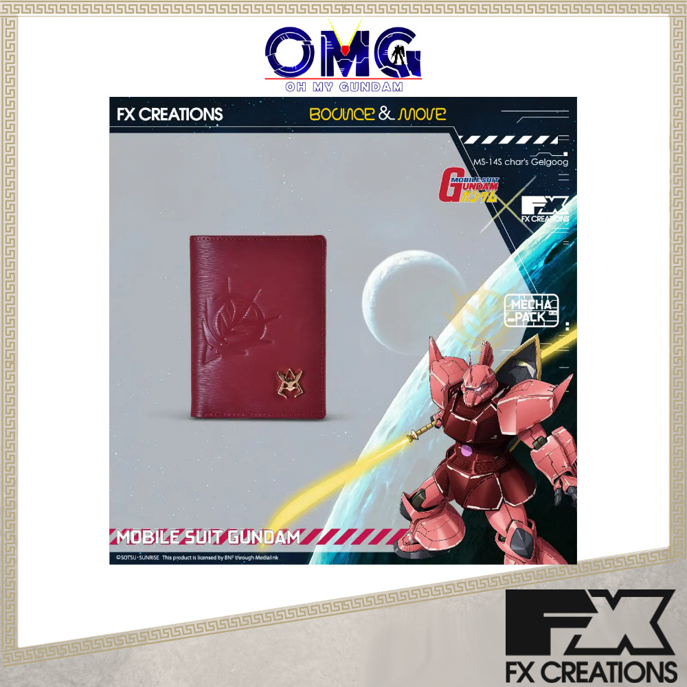 FX Creations MS-14S Gelgoog Leather Wallet GUFW244020-89 Gundam Wallet Men Cardholder Card Case Pass