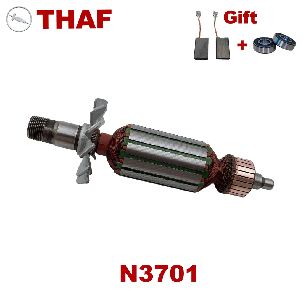AC220V-240V Armature โรเตอร์ Anchor Stator เปลี่ยนสําหรับ Makita Trimmer N3701 3701