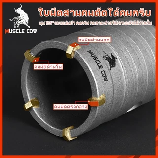 โฮลซอสำหรับเจาะปูนและคอนกรีต คาร์ไบด์แท้ ขนาด 30-110mm ก้าน 110/160/200mm