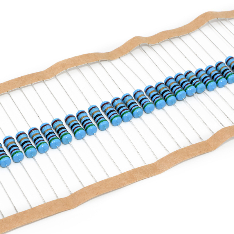 1/4W 0.5W 1W 2W 3W โลหะฟิล์มสีแหวนตัวต้านทาน 9.1r 91R 910R 9.1K 91K 910K